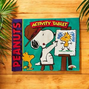 Vintage 1997 Peanuts Activity Tablet - Unused Pages - Snoopy & Woodstock